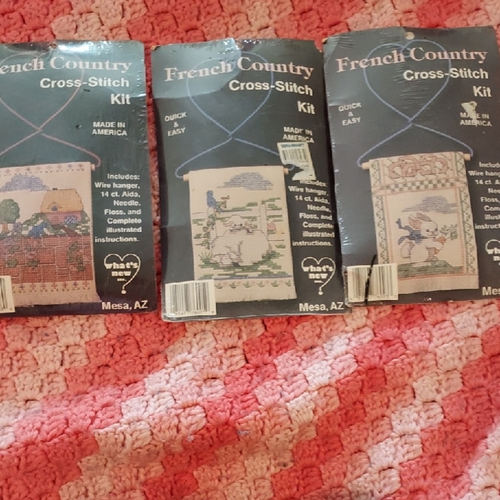 French Country Cross-Stitch Kit Set